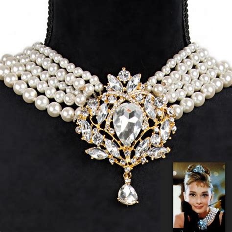 breakfast at tiffany's pearl necklace replica|Premium Breakfast At Tiffany's Jewelry Collection .